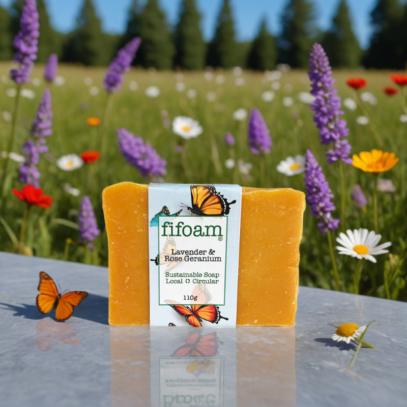 Australian Natural Bar Soap - Lavender & Rose Geranium